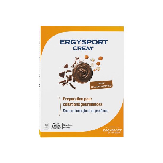 ERGYSPORT - BOITE DE 6 SACHETS CREM'ERGY CACAO NOISETTE
