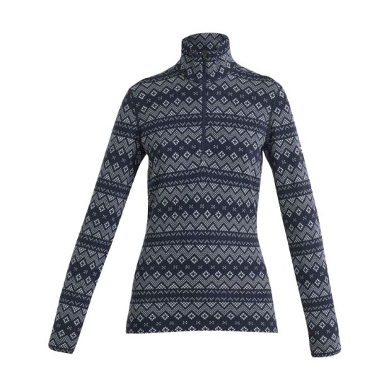 ICEBREAKER - T-SHIRT DEMI-ZIP MERINO 260 VERTEX FEMME