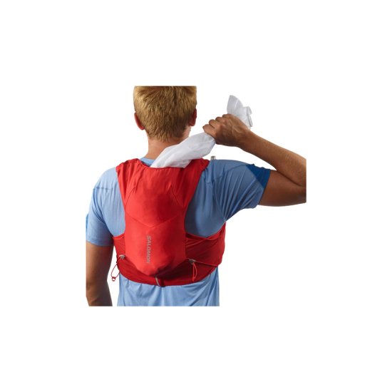 SALOMON - SAC D'HYDRATATION ADV SKIN 5 AVEC FLASQUES ROUGE