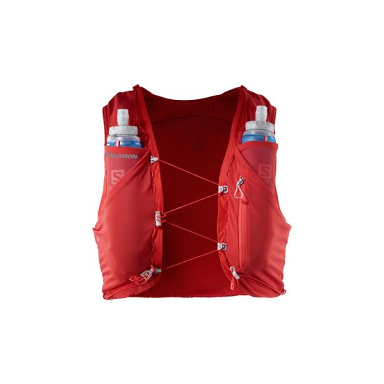 SALOMON - SAC D'HYDRATATION ADV SKIN 5 AVEC FLASQUES ROUGE