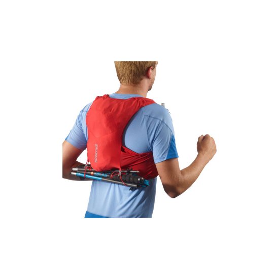 SALOMON - SAC D'HYDRATATION ADV SKIN 5 AVEC FLASQUES ROUGE