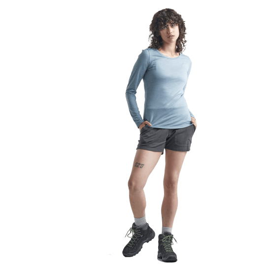 ICEBREAKER - T-SHIRT MERINO SPHERE MANICA LUNGA DONNA