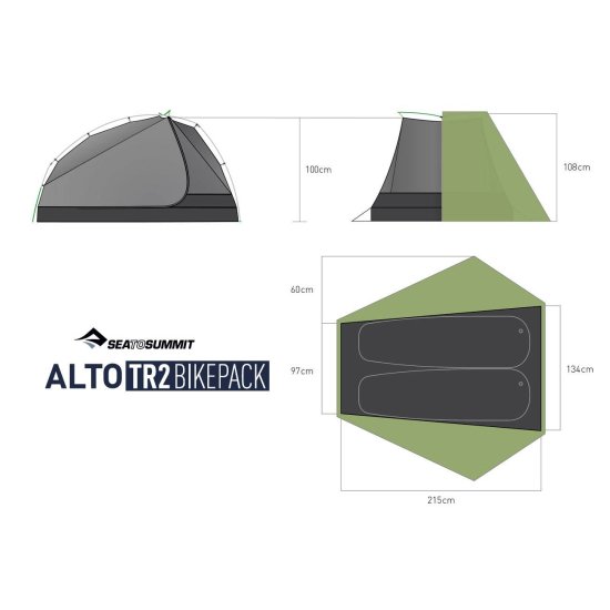 SEA TO SUMMIT - TENTE ALTO TR2 BIKEPACK