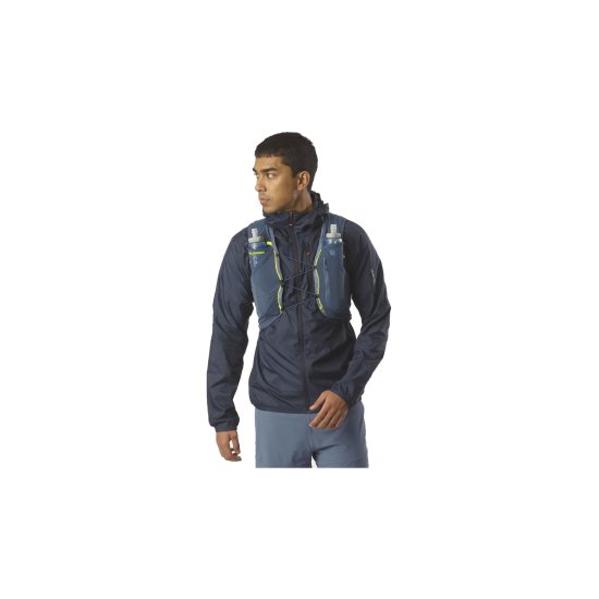 SALOMON - SAC D'HYDRATATION ADV SKIN 5 BLEU AVEC FLASQUES