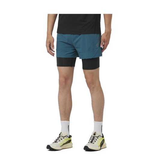 SALOMON - SHORT SENSE AERO 2 EN 1 HOMME BLEU