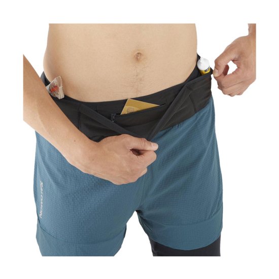 SALOMON - SHORT SENSE AERO 2 EN 1 HOMME BLEU