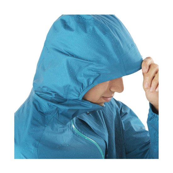 SALOMON - VESTE BONATTI WATERPROOF HOMME BLEU CLAIR