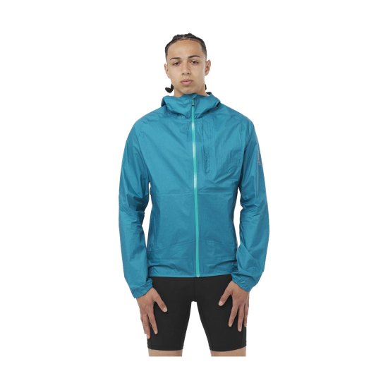SALOMON - VESTE BONATTI WATERPROOF HOMME BLEU CLAIR