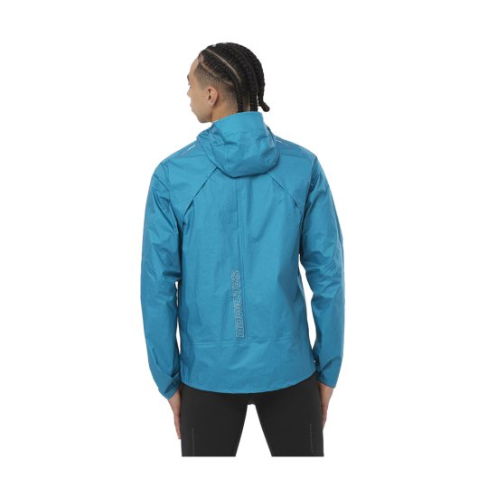 SALOMON - VESTE BONATTI WATERPROOF HOMME BLEU CLAIR