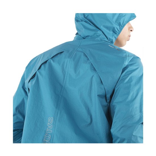 SALOMON - VESTE BONATTI WATERPROOF HOMME BLEU CLAIR