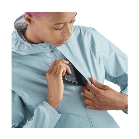 SALOMON - VESTE BONATTI WATERPROOF FEMME BLEUE