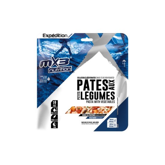 MX3 - REPAS LYOPHILISÉ - PÂTES AUX PETITS LÉGUMES