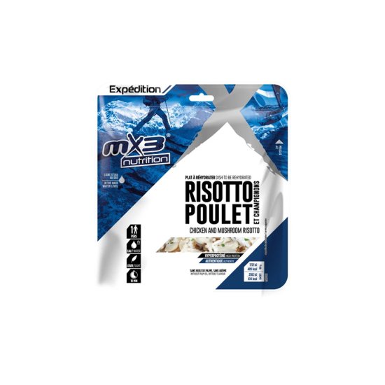 MX3 - REPAS LYOPHILISÉ - RISOTTO POULET CHAMPIGNONS