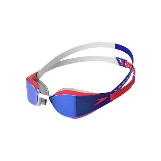 SPEEDO - LUNETTES DE NATATION FASTSKIN HYPER ELITE MIROIR ROUGE / BLEU