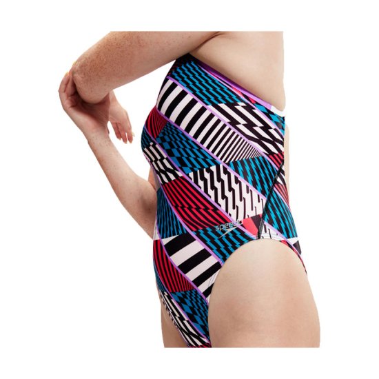 SPEEDO - MAILLOT DE BAIN ECO+ ALLOVER DIG STARBACK FEMME