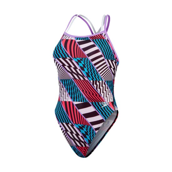 SPEEDO - MAILLOT DE BAIN ECO+ ALLOVER DIG STARBACK FEMME