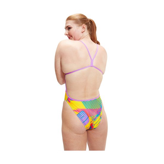 SPEEDO - MAILLOT DE BAIN ECO+ ALLOVER DIG VBACK FEMME