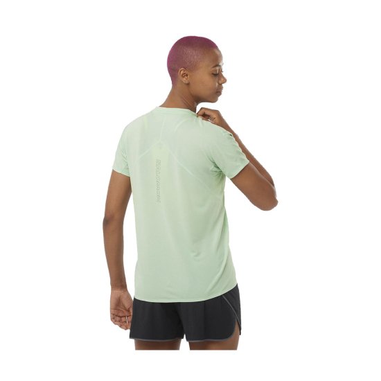 SALOMON - T-SHIRT SENSE AERO GFX FEMME VERT