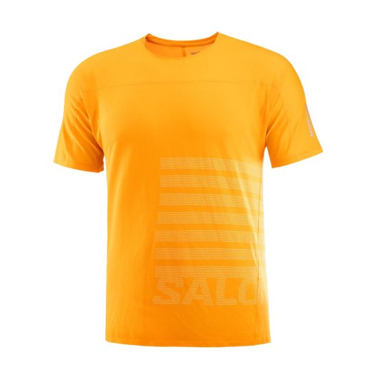SALOMON - T-SHIRT SENSE AERO GFX HOMME ORANGE