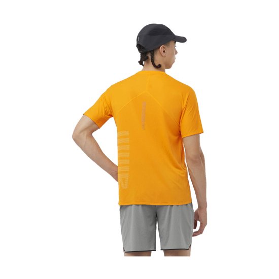 SALOMON - T-SHIRT SENSE AERO GFX HOMME ORANGE