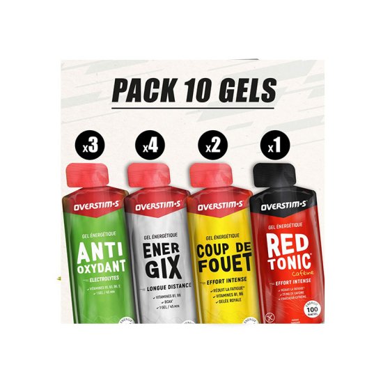 OVERSTIMS - Pack 10 gels sélection performance