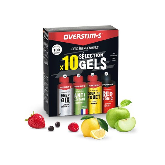 OVERSTIMS - Pack 10 gels sélection performance