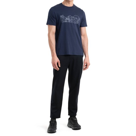ICEBREAKER - T-SHIRT MERINO TENCEL COTON HOMME