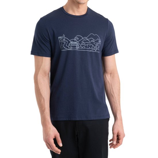 ICEBREAKER - T-SHIRT MERINO TENCEL COTON HOMME