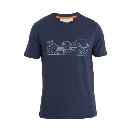 ICEBREAKER - T-SHIRT MERINO TENCEL COTON HOMME
