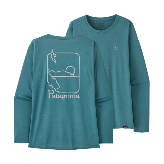 PATAGONIA - T-SHIRT CAP COOL DAILY GRAPHIC MANCHES LONGUES FEMME