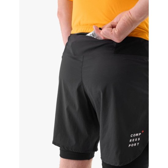 COMPRESSPORT - PANTALONCINO TRAIL RACING 2-IN-1 UOMO