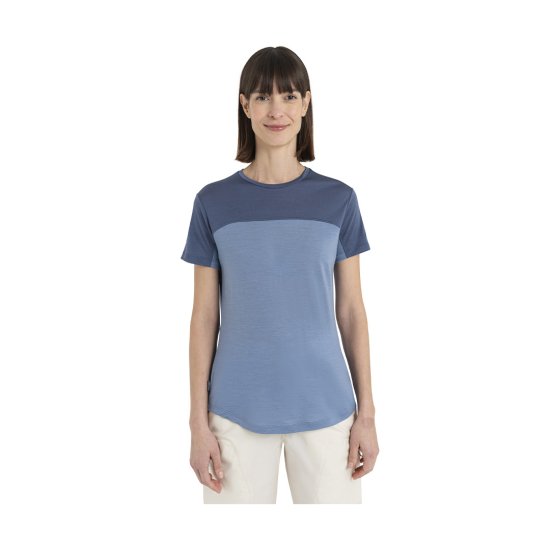ICEBREAKER - T-SHIRT MERINO 125 COOL LITE SPHERE III COLOUR BLOCK FEMME