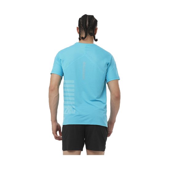 SALOMON - T-SHIRT SENSE AERO GFX HOMME BLEU