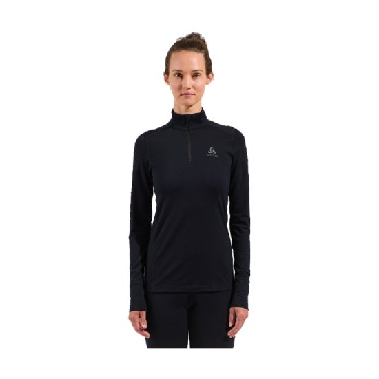 ODLO - SOUS-COUCHE DEMI-ZIP MERINO 200 NATURAL FEMME