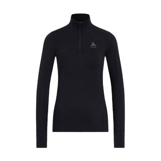 ODLO - SOUS-COUCHE DEMI-ZIP MERINO 200 NATURAL FEMME