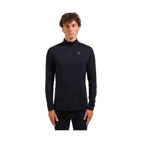 ODLO - SOUS-COUCHE DEMI-ZIP MERINO 200 NATURAL HOMME