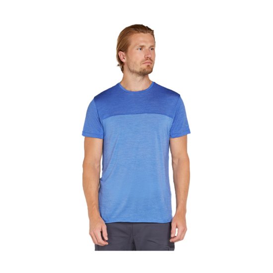 ICEBREAKER - T-SHIRT MERINO 125 COOL-LITE SPHERE III COLOUR BLOCK HOMME