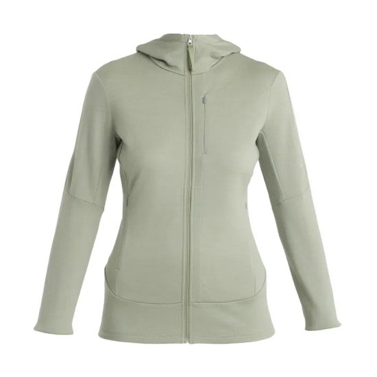 ICEBREAKER - VESTE MERINO 260 QUANTUM IV CAPUCHE FEMME