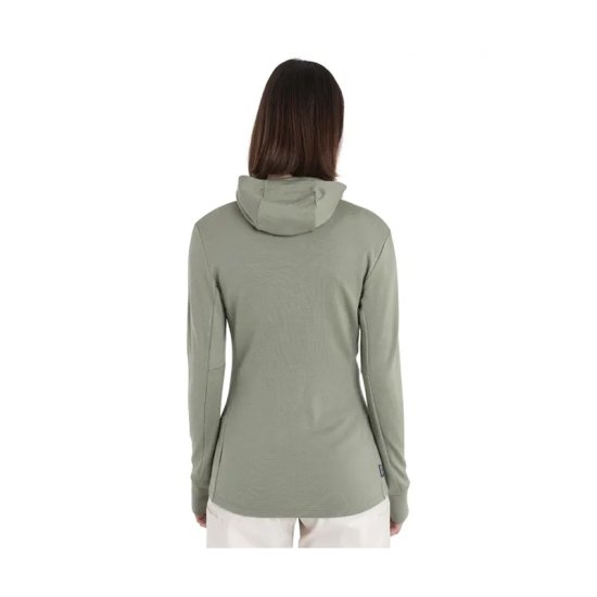 ICEBREAKER - VESTE MERINO 260 QUANTUM IV CAPUCHE FEMME