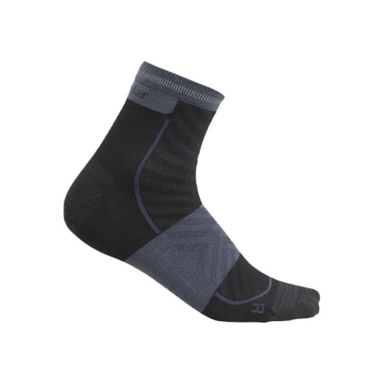 ICEBREAKER - CHAUSSETTES RUN+ ULTRALIGHT MINI HOMME NOIRES