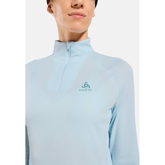 ODLO - Maglia a collo con zip Essentials donna