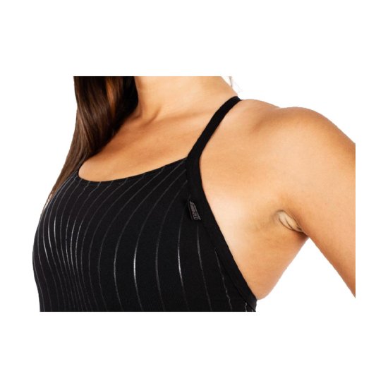 ZEROD - MAILLOT DE BAIN UNE PIÈCE NOIR VAGUES