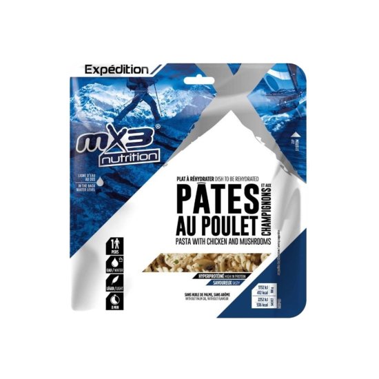 MX3 - REPAS LYOPHILISÉ PÂTES FAÇON FORESTIÈRE