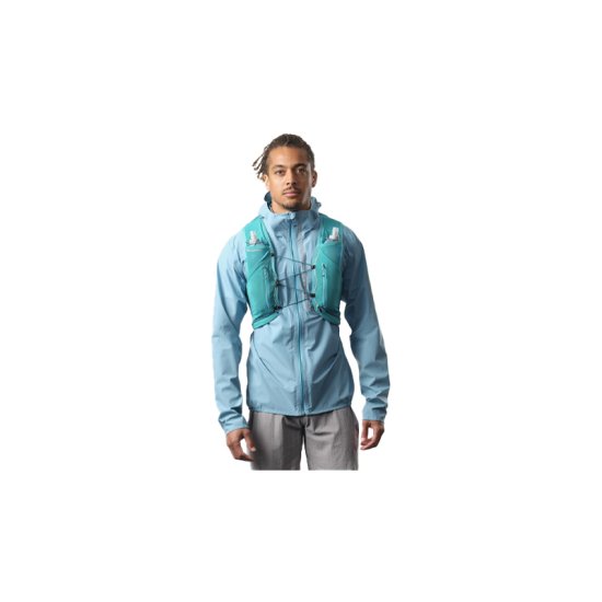 SALOMON - SAC D'HYDRATATION ADV SKIN 12 AVEC FLASQUES BLEU CLAIR