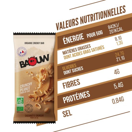 BAOUW - BARRE ÉNERGÉTIQUE EXTRA BIO 50G