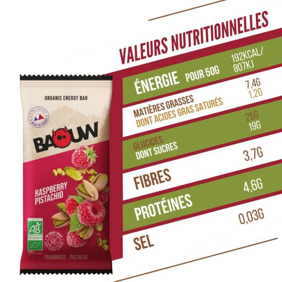 BAOUW - BARRE ÉNERGÉTIQUE EXTRA BIO 50G
