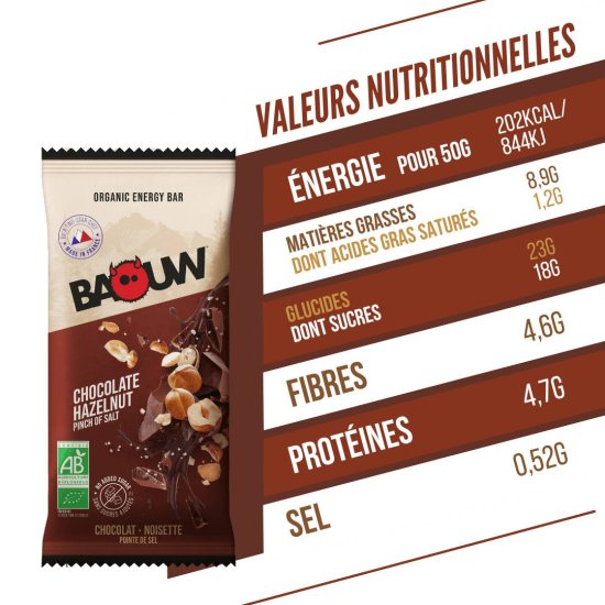 BAOUW - BARRE ÉNERGÉTIQUE EXTRA BIO 50G