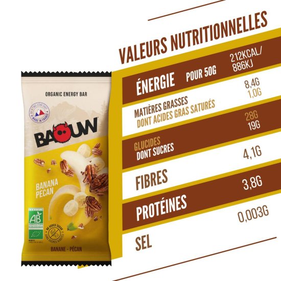BAOUW - BARRE ÉNERGÉTIQUE EXTRA BIO 50G