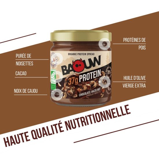 BAOUW - PÂTE À TARTINER PROTÉINÉE BIO 200G