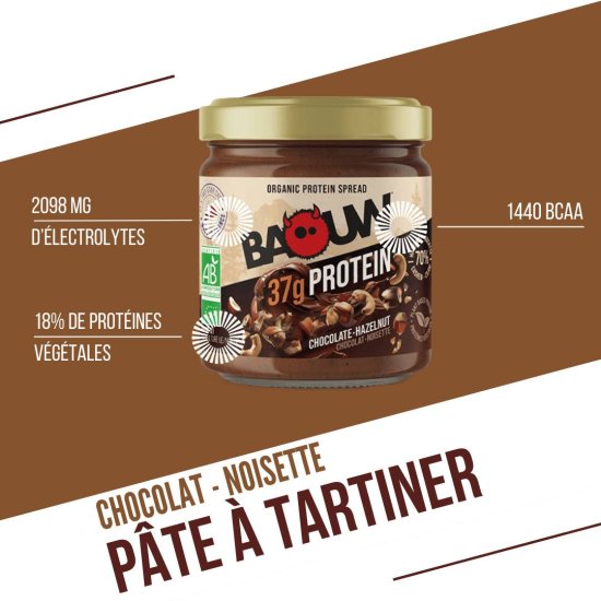 BAOUW - PÂTE À TARTINER PROTÉINÉE BIO 200G